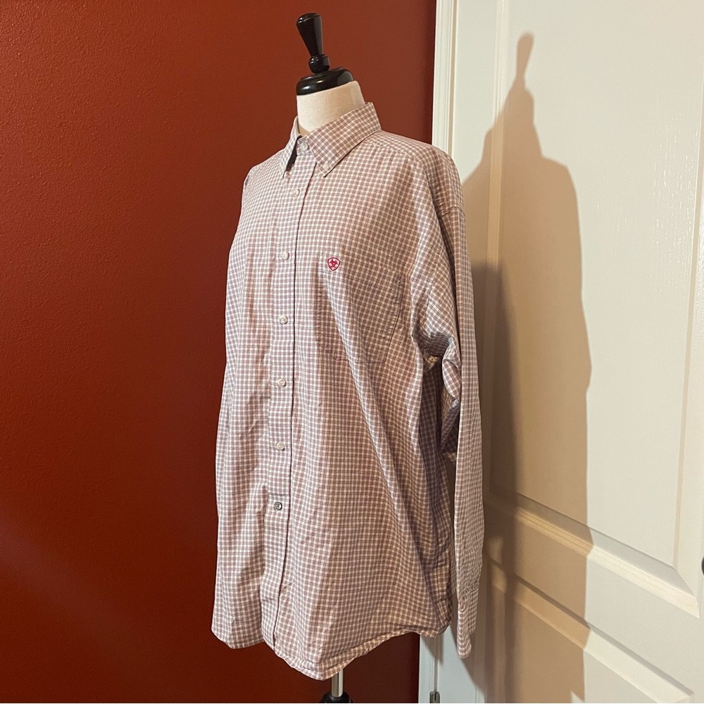 Ariat Men’s Pro Series Long Sleeve Button Down Check Tailored Dress‎ Shirt